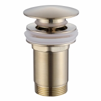 Донный клапан ABBER AF0009G для раковины с переливом, золото матовое