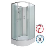 Душевая кабина Niagara NG-33984-14RBK 90х80 средний поддон, стекло матовое