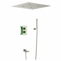Душевая система Timo Petruma SX-5019/13SM скрытого монтажа с термостатом, никель