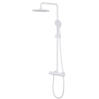 Душевая стойка ABBER Emotion AF8816WL с изливом, белый матовый