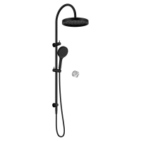 Душевая стойка ABBER Marmor AF8B20B-H05B без излива, ручка Wiener Marmor, черная матовая
