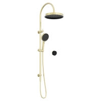 Душевая стойка ABBER Marmor AF8B20BG-H06BG без излива, ручка Alpennacht, золото брашированное