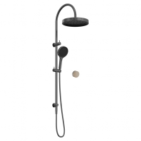 Душевая стойка ABBER Marmor AF8B20GM-H02GM без излива, ручка Lech Sand, оружейная сталь брашированная