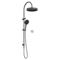 Душевая стойка ABBER Marmor AF8B20GM-H05GM без излива, ручка Wiener Marmor, оружейная сталь брашированная