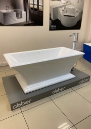 Подиум ABBER для ванны серый 200х100х15