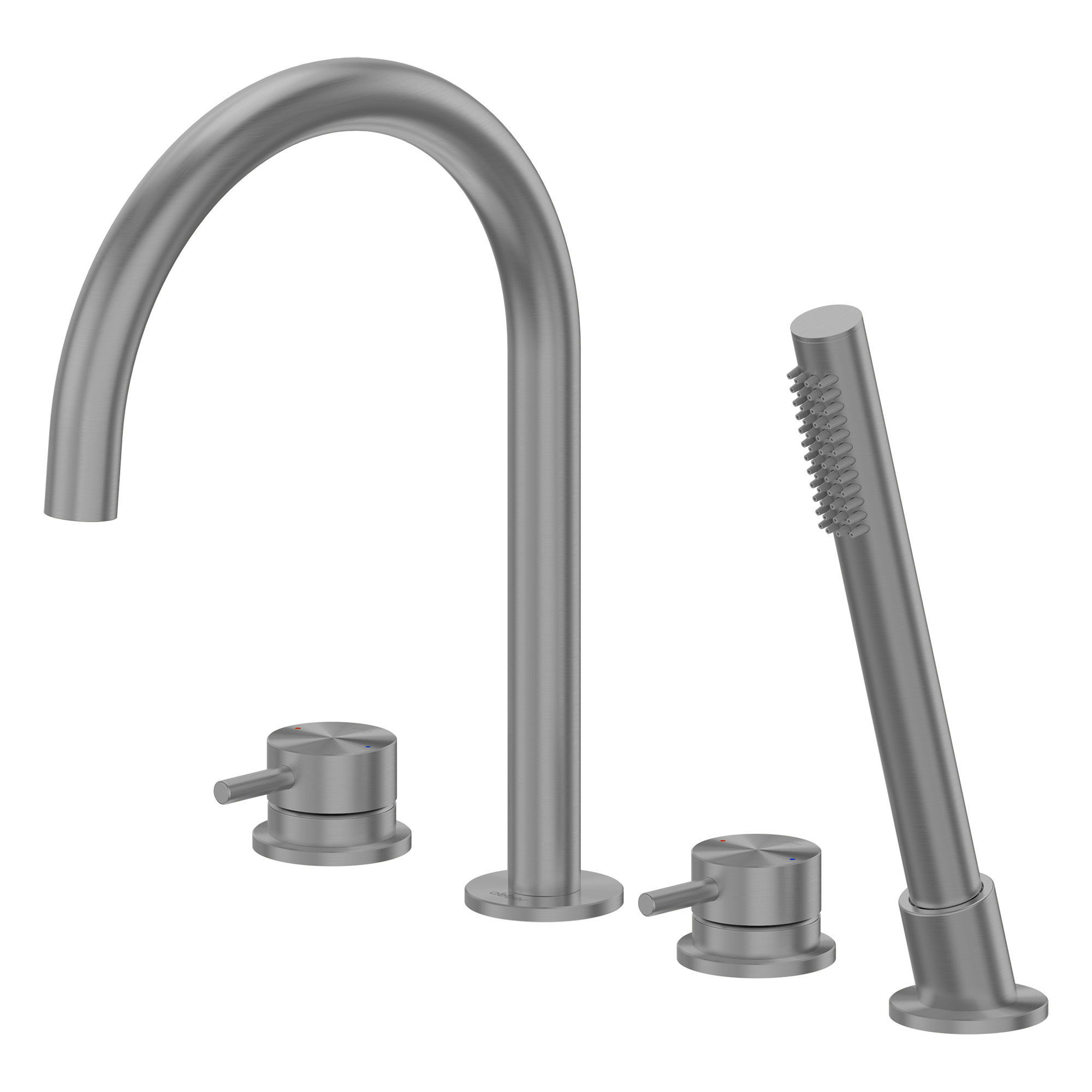 Смеситель ABBER Wasser Kreis 316 для ванны с душем, оружейная сталь брашированная