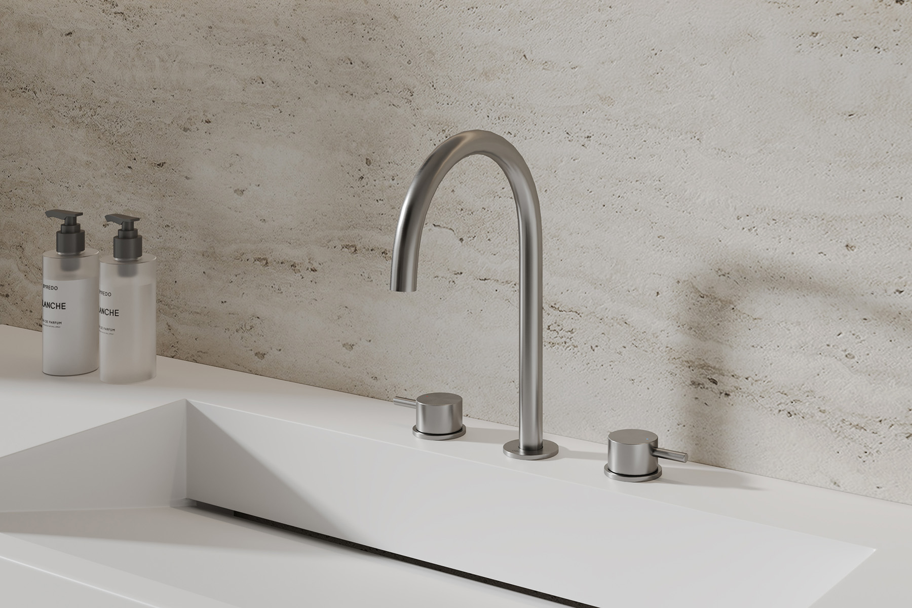 Смеситель ABBER Wasser Kreis 316 для раковины, оружейная сталь брашированная 9