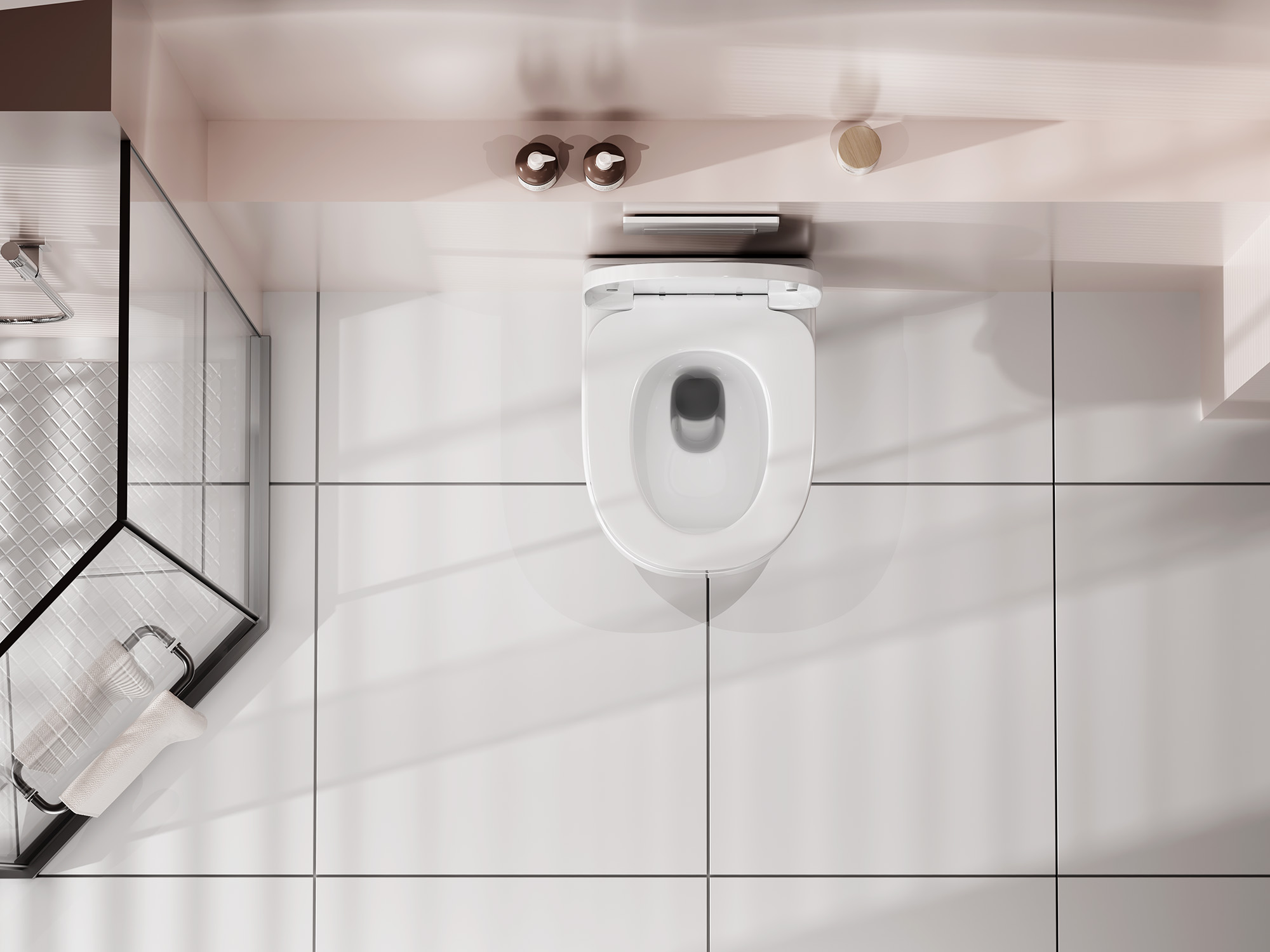 Унитаз ABBER Rechteck AC1218 подвесной белый, безободковый, смыв торнадо и струйный смыв 5