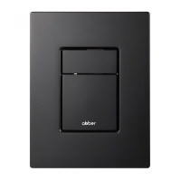 Кнопка смыва ABBER AC0123MB пневматическая, черная матовая