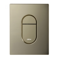 Кнопка смыва ABBER AC0124BG пневматическая, золото брашированное