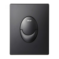 Кнопка смыва ABBER AC0125MB пневматическая, черная матовая