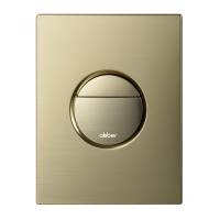 Кнопка смыва ABBER AC0126BG пневматическая, золото брашированное