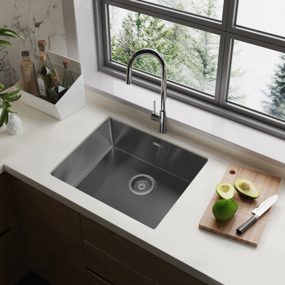Кухонная мойка ABBER Wasser Kreis AF2196GM оружейная сталь 3