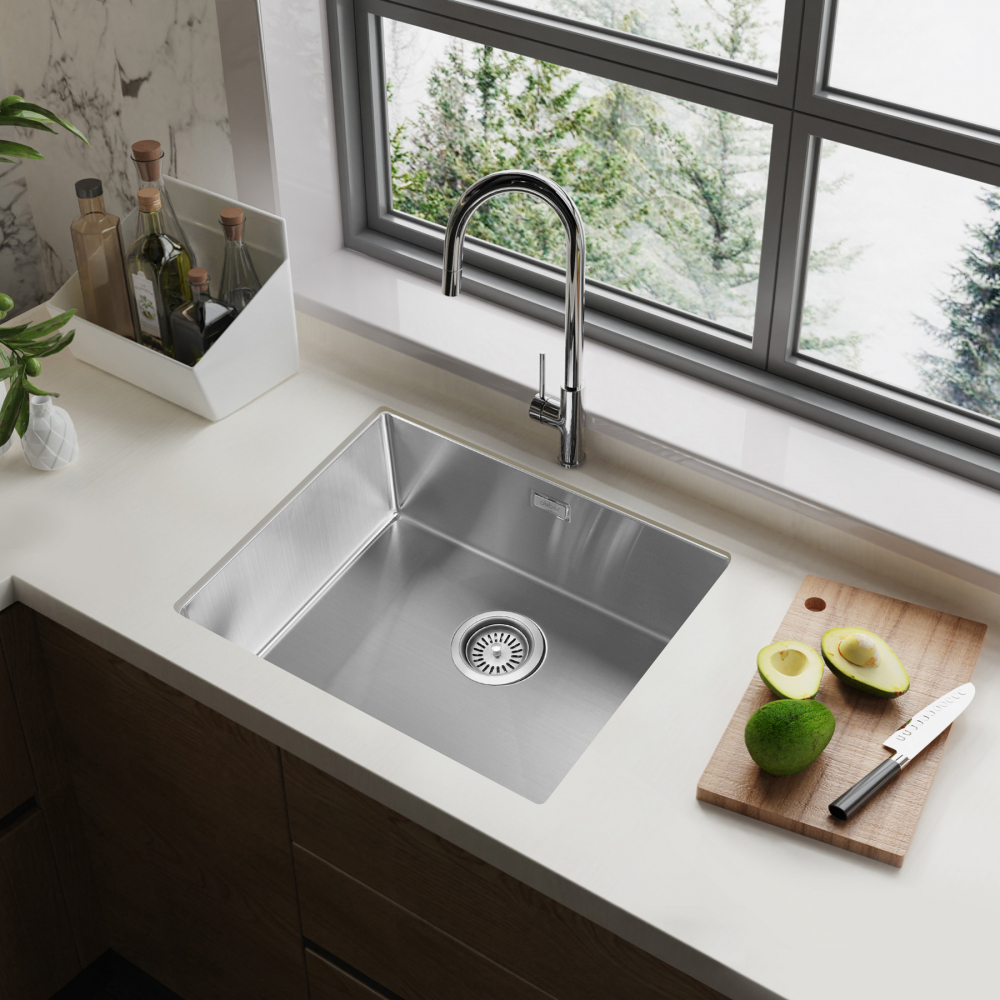 Кухонная мойка ABBER Wasser Kreis AF2196ST сталь 3