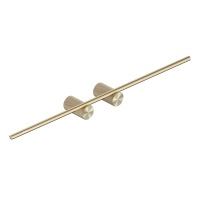 Полотенцедержатель двойной ABBER Pol 316 AA1955BG брашированное светлое золото