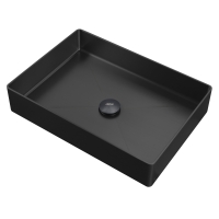 Раковина накладная ABBER Wasser Kreis AF2400MB черная матовая
