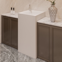 Раковина отдельностоящая ABBER Stein AS2555 белая матовая