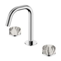 Смеситель ABBER Marmor AF8B07-H05-H05 для раковины, ручки Wiener Marmor, хром