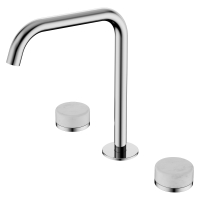Смеситель ABBER Marmor AF8B07-L-H03-H03 для раковины, ручки Tirol Weiss, хром
