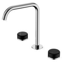 Смеситель ABBER Marmor AF8B07-L-H06-H06 для раковины, ручки Alpennacht, хром