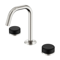 Смеситель ABBER Marmor AF8B07BN-H06BN-H06BN для раковины, ручки Alpennacht, никель брашированный