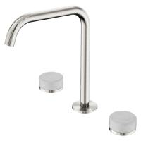 Смеситель ABBER Marmor AF8B07BN-L-H03BN-H03BN для раковины, ручки Tirol Weiss, никель брашированный