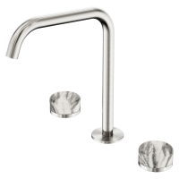 Смеситель ABBER Marmor AF8B07BN-L-H05BN-H05BN для раковины, ручки Wiener Marmor, никель брашированный