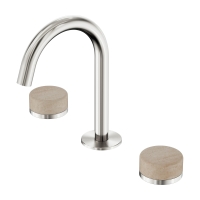 Смеситель ABBER Marmor AF8B08BN-H02BN-H02BN для раковины, ручки Lech Sand, никель брашированный