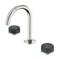 Смеситель ABBER Marmor AF8B08BN-H04BN-H04BN для раковины, ручки Rhine Onyx, никель брашированный