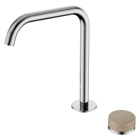 Смеситель ABBER Marmor AF8B091-L-H02 для раковины, прогрессивный, ручка Lech Sand, хром