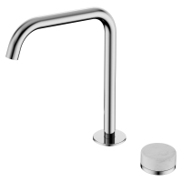 Смеситель ABBER Marmor AF8B091-L-H03 для раковины, прогрессивный, ручка Tirol Weiss, хром