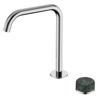 Смеситель ABBER Marmor AF8B091-L-H04 для раковины, прогрессивный, ручка Rhine Onyx, хром