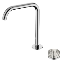Смеситель ABBER Marmor AF8B091-L-H05 для раковины, прогрессивный, ручка Wiener Marmor, хром