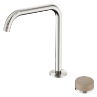 Смеситель ABBER Marmor AF8B091BN-L-H02BN для раковины, прогрессивный, ручка Lech Sand, никель брашированный