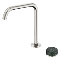 Смеситель ABBER Marmor AF8B091BN-L-H04BN для раковины, прогрессивный, ручка Rhine Onyx, никель брашированный