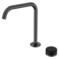 Смеситель ABBER Marmor AF8B091GM-L-H06GM для раковины, прогрессивный, ручка Alpennacht, оружейная сталь брашированная