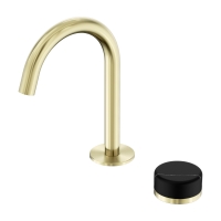 Смеситель ABBER Marmor AF8B09BG-H06BG для раковины, прогрессивный, ручка Alpennacht, золото брашированное