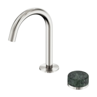 Смеситель ABBER Marmor AF8B09BN-H04BN для раковины, прогрессивный, ручка Rhine Onyx, никель брашированный