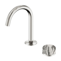 Смеситель ABBER Marmor AF8B09BN-H05BN для раковины, прогрессивный, ручка Wiener Marmor, никель брашированный