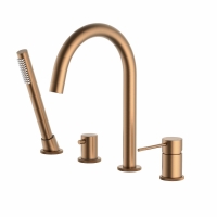 Смеситель Timo Saona 2320/19Y для ванны с душем, врезной, розовое золото