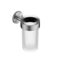 Стакан для зубных щеток с держателем ABBER Pol 316 AA1960BST брашированная сталь