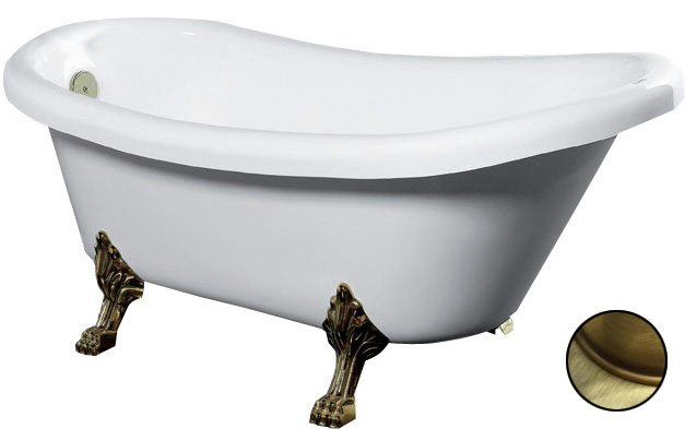 Новая ванна Gemy G9030 D на лапах антик!
