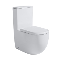 Унитаз ABBER Bequem AC1133T моноблок белый, безободковый, смыв торнадо