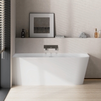 Ванна из искусственного камня ABBER Stein AS9680 L белая матовая