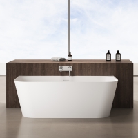 Ванна из искусственного камня ABBER Stein AS9682 белая матовая