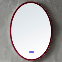 Зеркало для ванной ABBER Stein AS6610R с подсветкой, красное